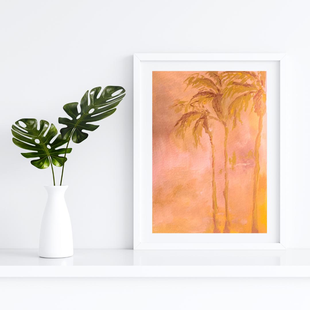 Palm Trees Watercolor